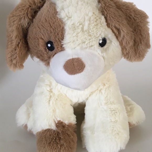 NEW Puppy Super Soft Plush Stuffed Animal with Rattle Baby Gift | Rachel Zoe - Picture 6 of 7